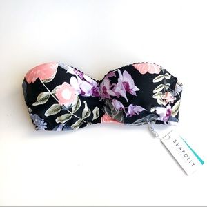 Seafolly Swim Denim Patchwork Bikini Topnwt Poshmark